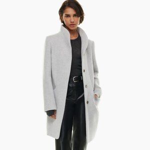 Aritzia THE COCOON COAT Heather Grey Size XS